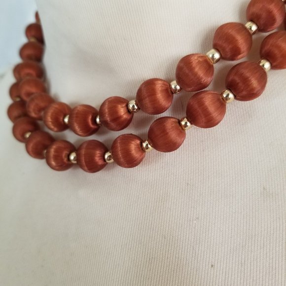 Classic Stacking Beaded Necklaces Estate Jewelry Set, Colorful mid century MOD - Picture 3 of 12